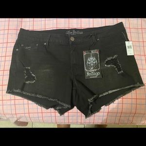 Love Indigo jean shorts